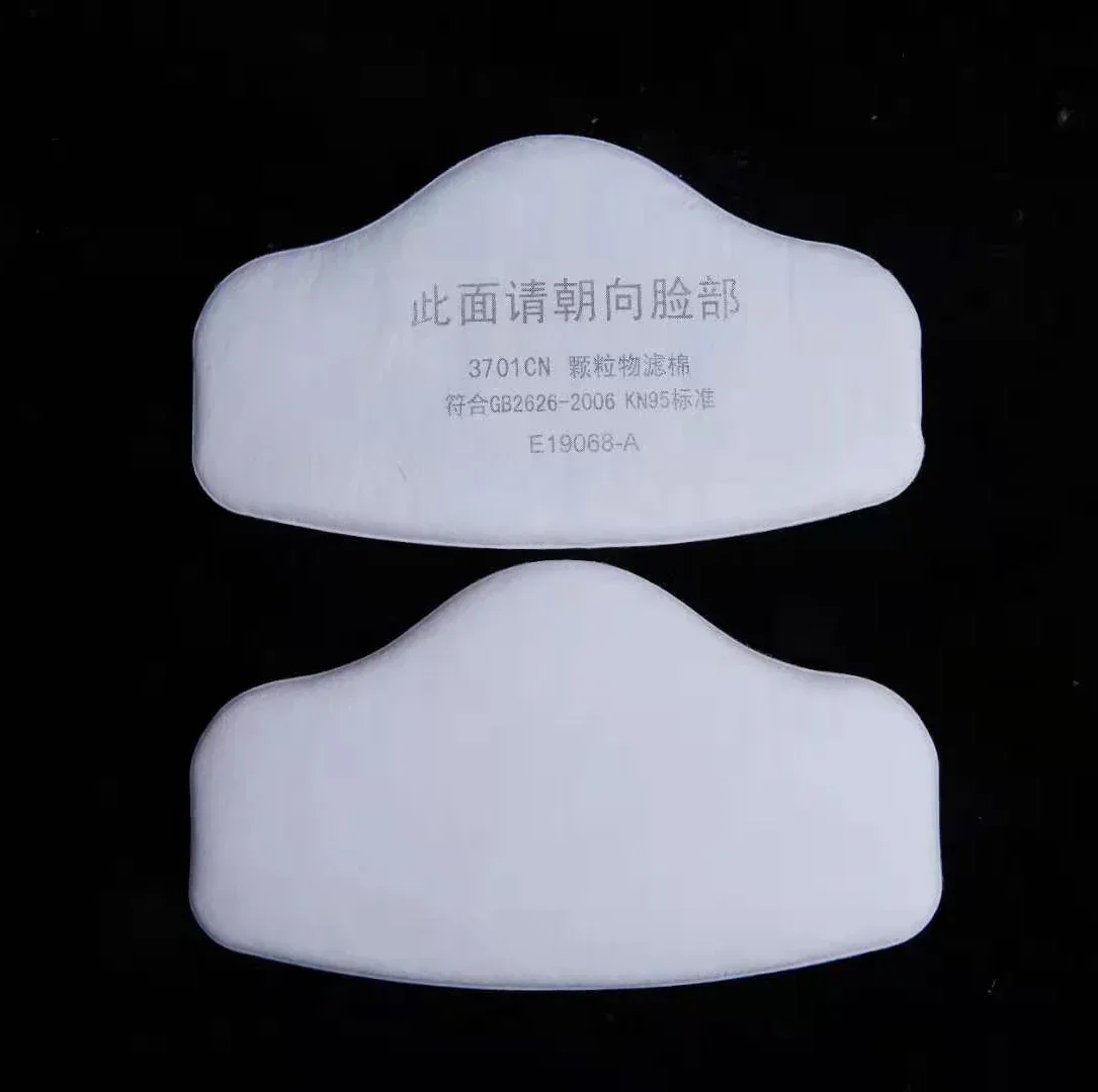 Dust Mask Construction - 3701 อนุภาคผ้าฝ้ายสําหรับ 3M 3200/HF52 หน้ากากป้องกันฝุ่นภาพวาดพ่นขัด Mining