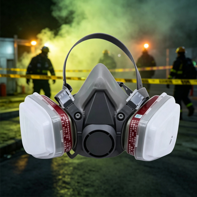 Dust Mask Construction - หน้ากากกันแก๊ส 1 ชิ้น ป้องกันละอองสี ขัดเงา ป้องกันควันและฝุ่น