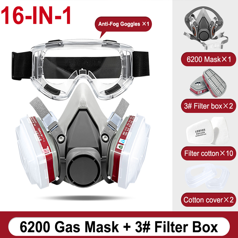 หน้ากากป้องกันแก๊สพิษแบบครึ่งห - Dust Mask Construction บทวิจารณ์และราคา