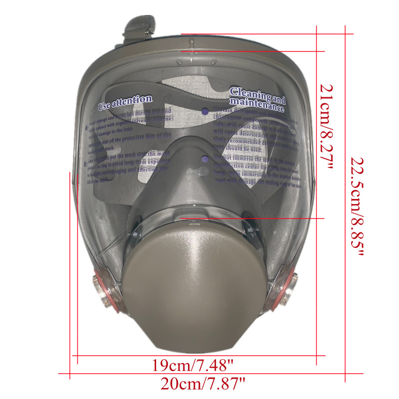 หน้ากากป้องกันสเปรย์แบบเต็มหน้ - Dust Mask Construction บทวิจารณ์และราคา